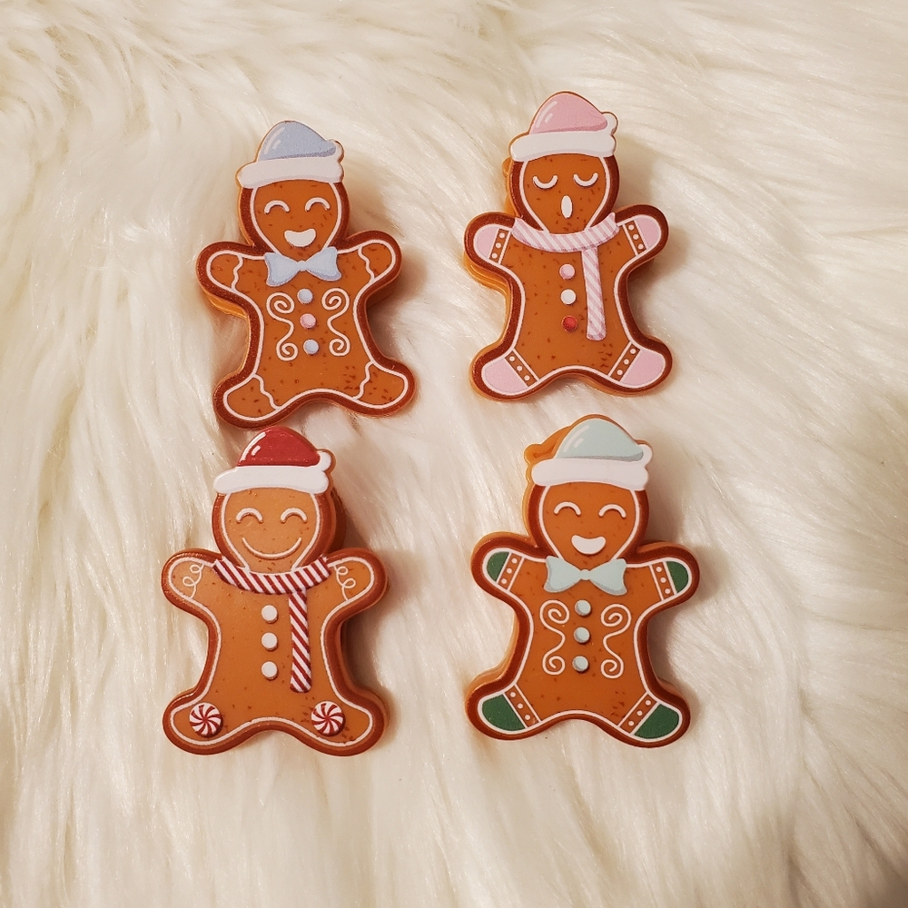 🎁3/$30 Gingerbread Man Christmas Magnetic Bag Clips